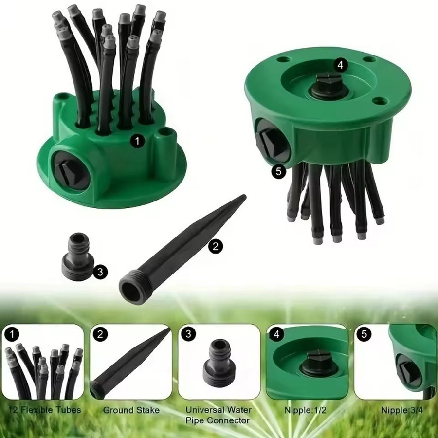 360° Automatic Rotating Garden - огляд і ціна Automatic Watering