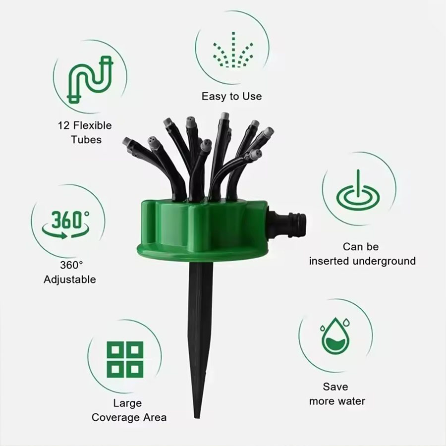 360° Automatic Rotating Garden - огляд і ціна Automatic Watering
