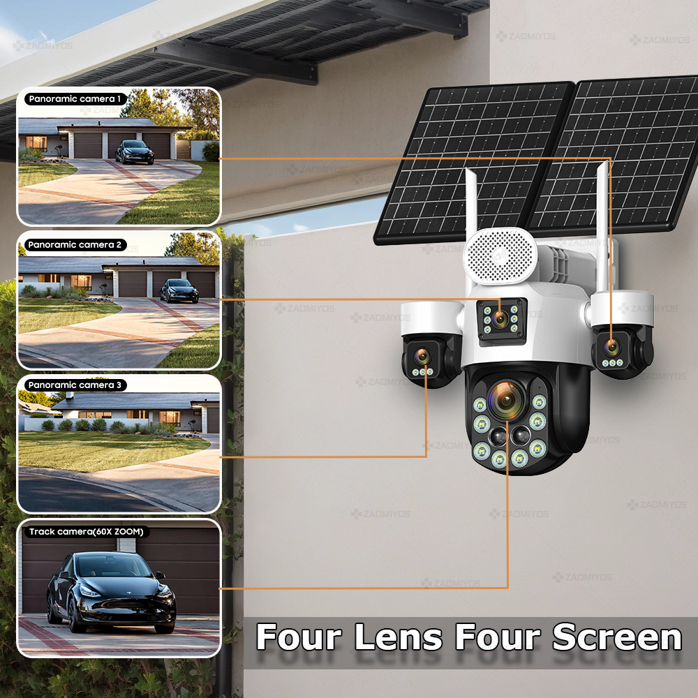 4 Lens Outdoor 360° Surveillan - огляд і ціна Garden Camera