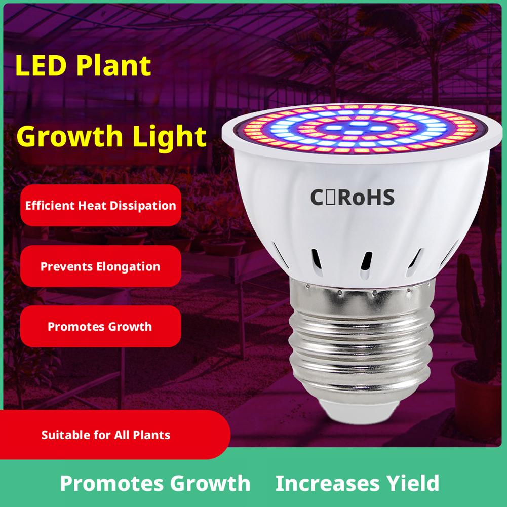 LED Grow Bulb E27 60 80LEDs Fu - огляд і ціна Plant Grow Light Full Spectrum