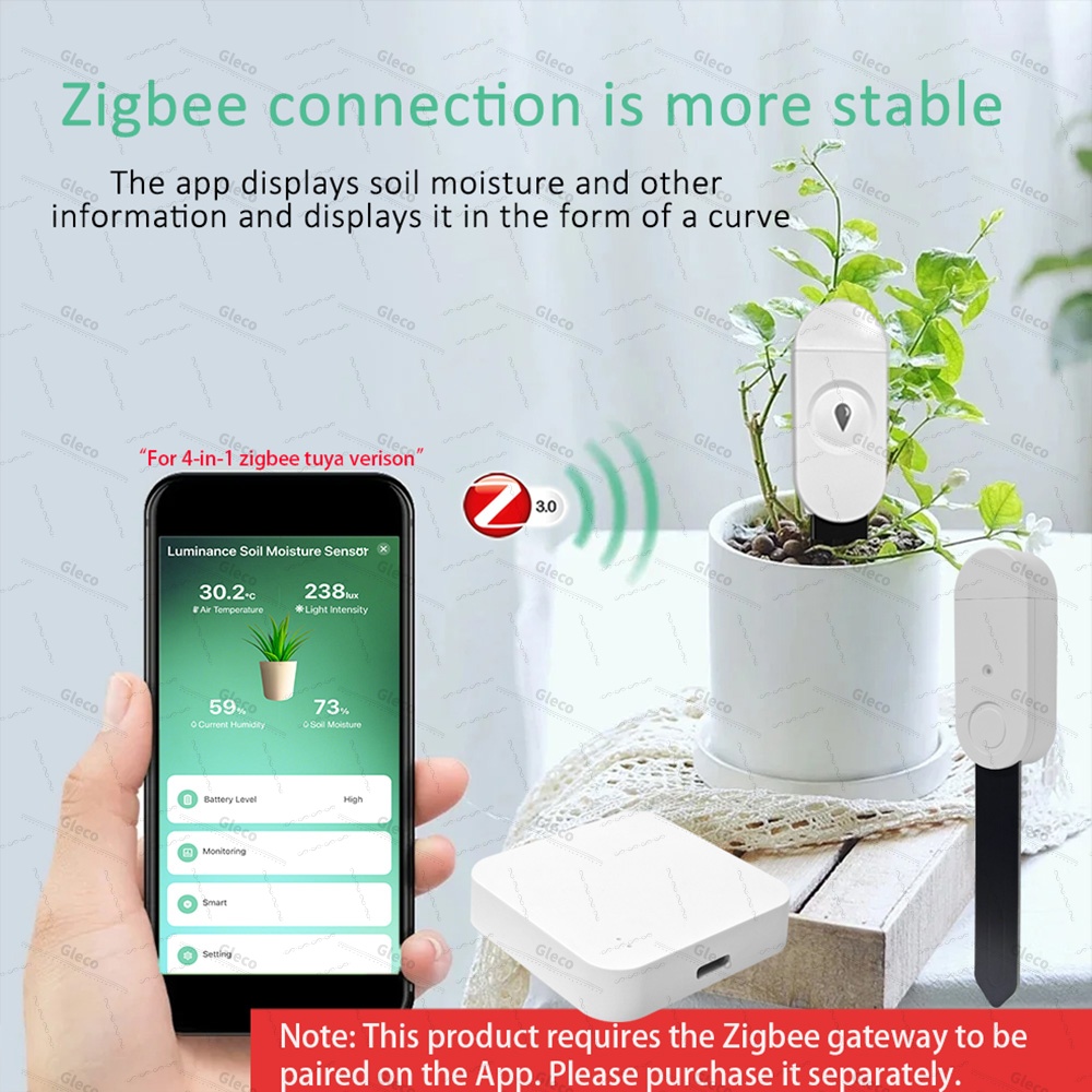 Zigbee Soil Moisture Sensor Me - огляд і ціна Plant Monitor