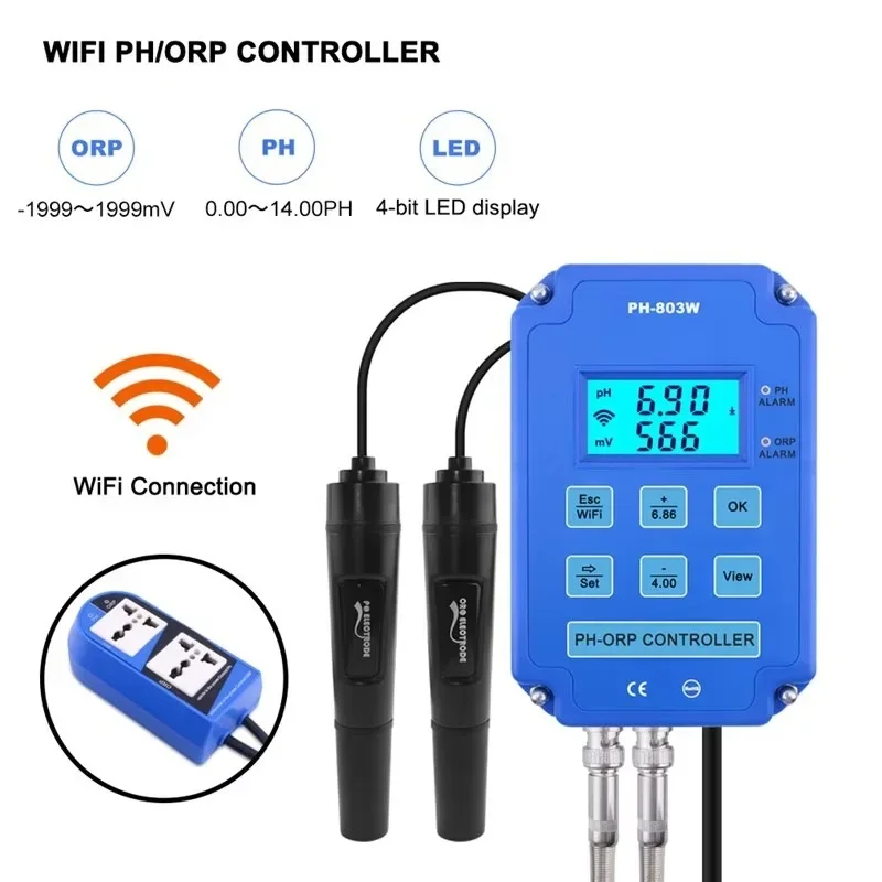 PH-803 Digital 2&1 PH ORP Redo - огляд і ціна Plant Monitor