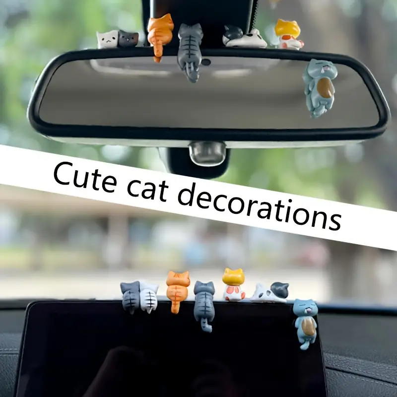 6pcs PVC Cartoon Cat Figurines - огляд і ціна Plant Monitor