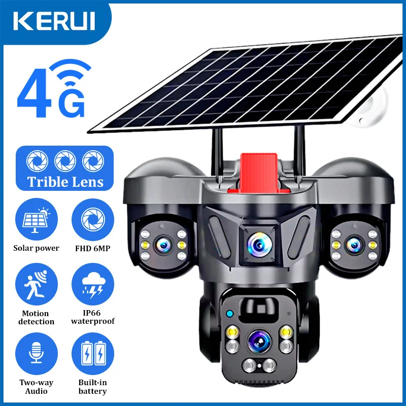 KERUI Outdoor PTZ 6MP 4G SIM W - огляд і ціна Garden Camera